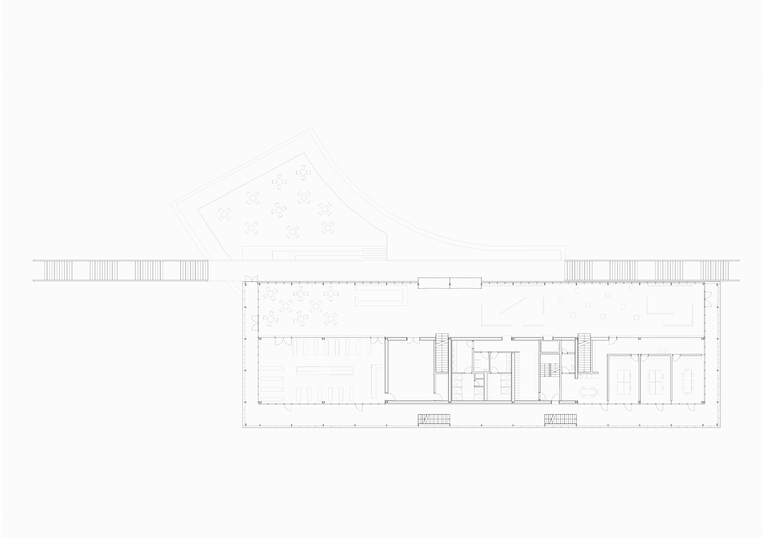 In andere Welten - Grundriss 2. Obergeschoss - Janek von Zabern - Bachelorthesis