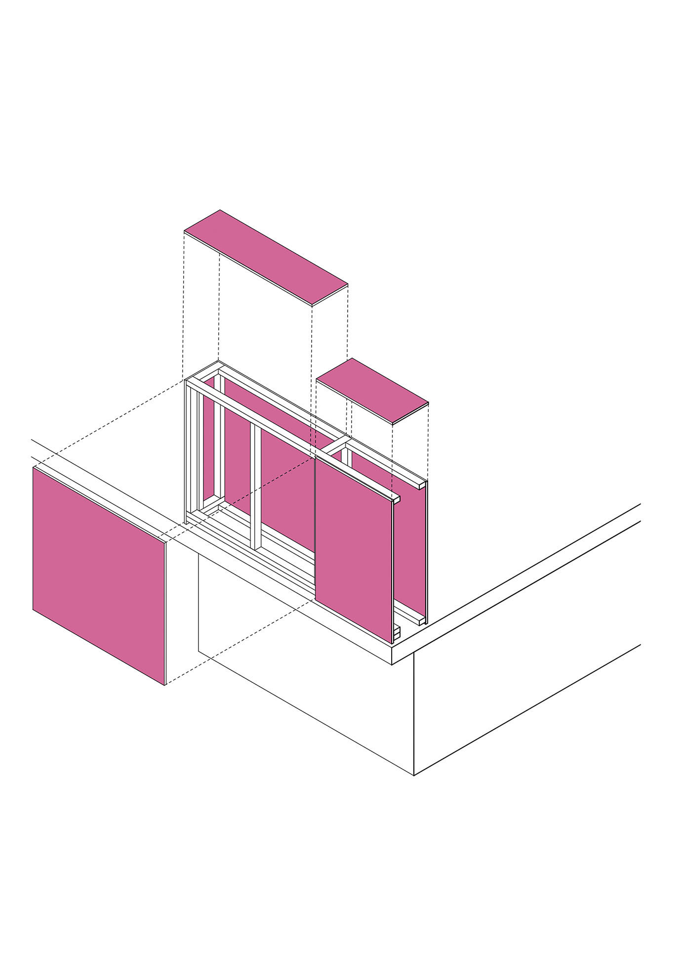 Bauhütte Sundhausen - Explosionszeichnung Brüstung - Janek von Zabern - IBA Thüringen